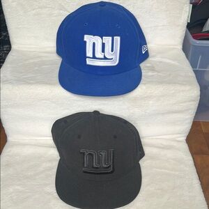 Blue and Black NY Logo Caps